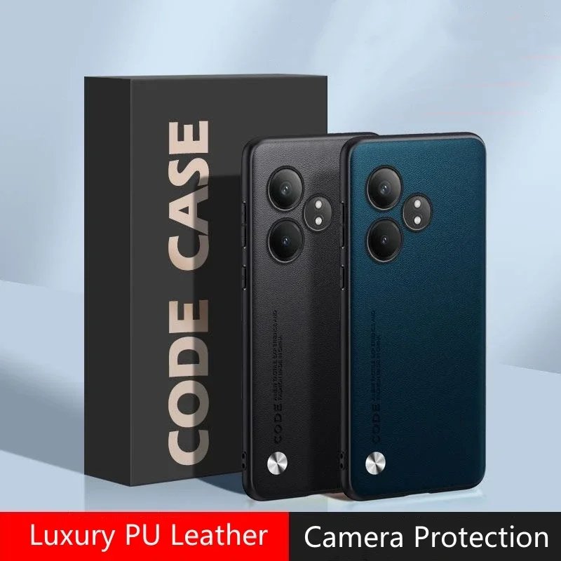 Realme Gt 6 - Casing kulit kasar untuk Realme GT