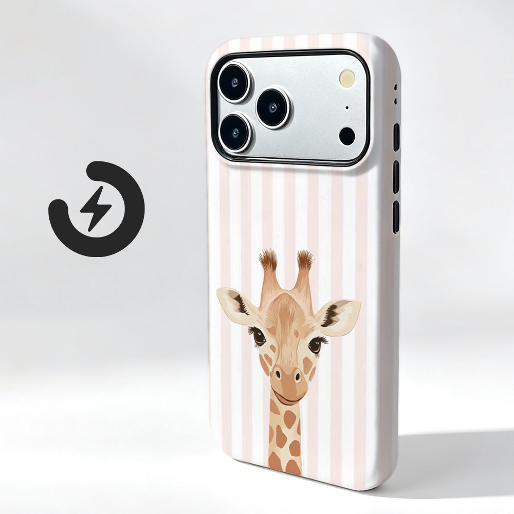 Vivo X200 - Casing Telepon Magnetik dengan Motif Jerapah