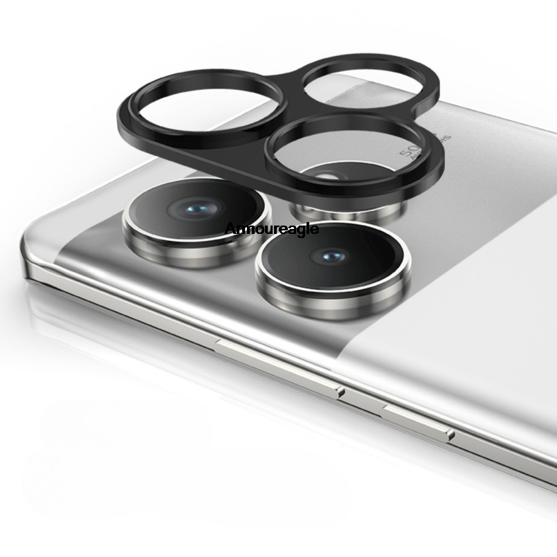 Realme Gt 6 - Pelindung Kamera Belakang Logam Aluminium Hitam