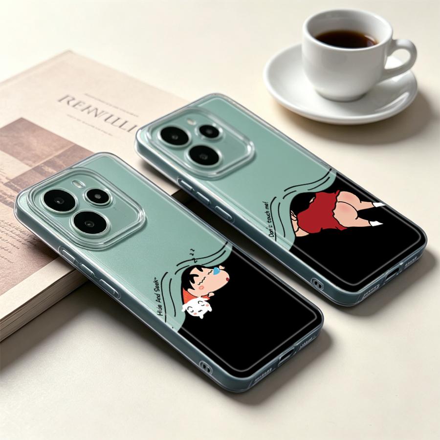 Xiaomi Redmi Note 14 - Casing Ponsel Lembut Kartun Shin-ChanS untuk