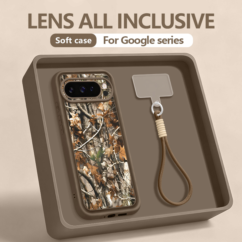Google Pixel 8A - Casing Ponsel TPU Bermotif Berburu Hutan