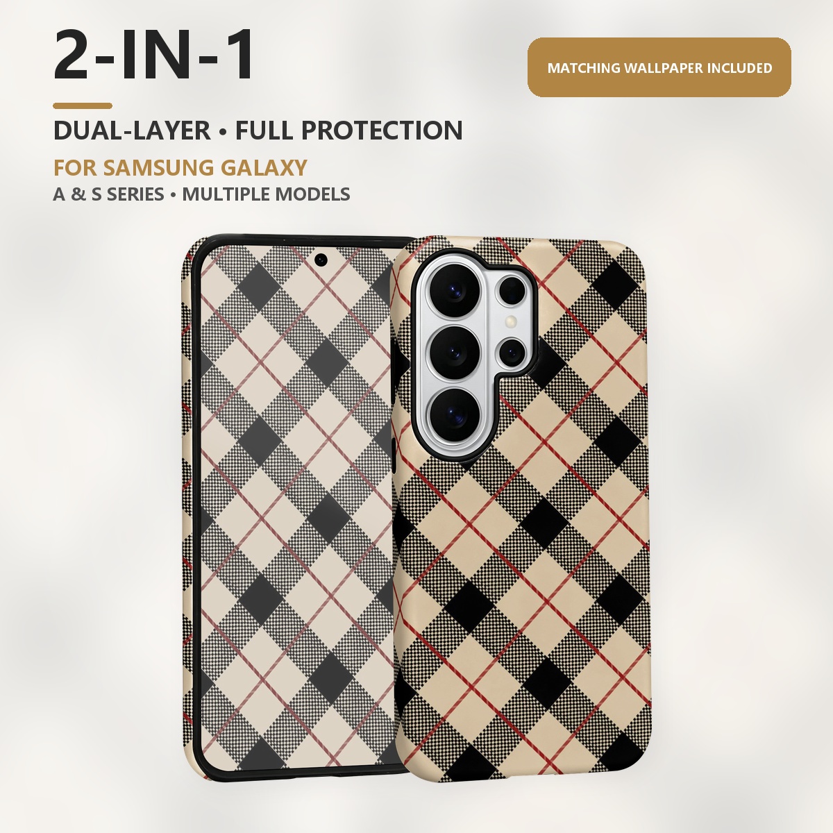 Casing Ponsel 2-in-1 Berlapis  - Samsung Galaxy S25 ulasan dan harga