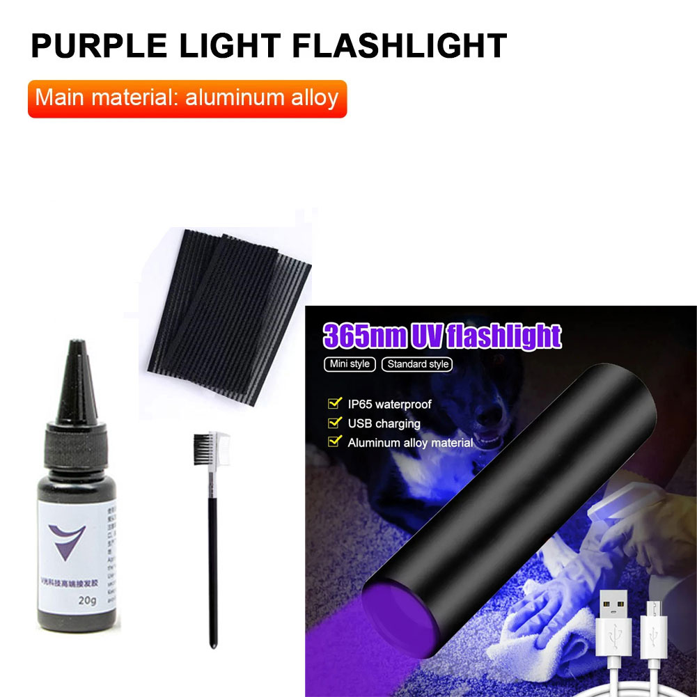 Kit Lem Ekstensi Rambut UV Lig - Liquid Uv Glue Kit ulasan dan harga