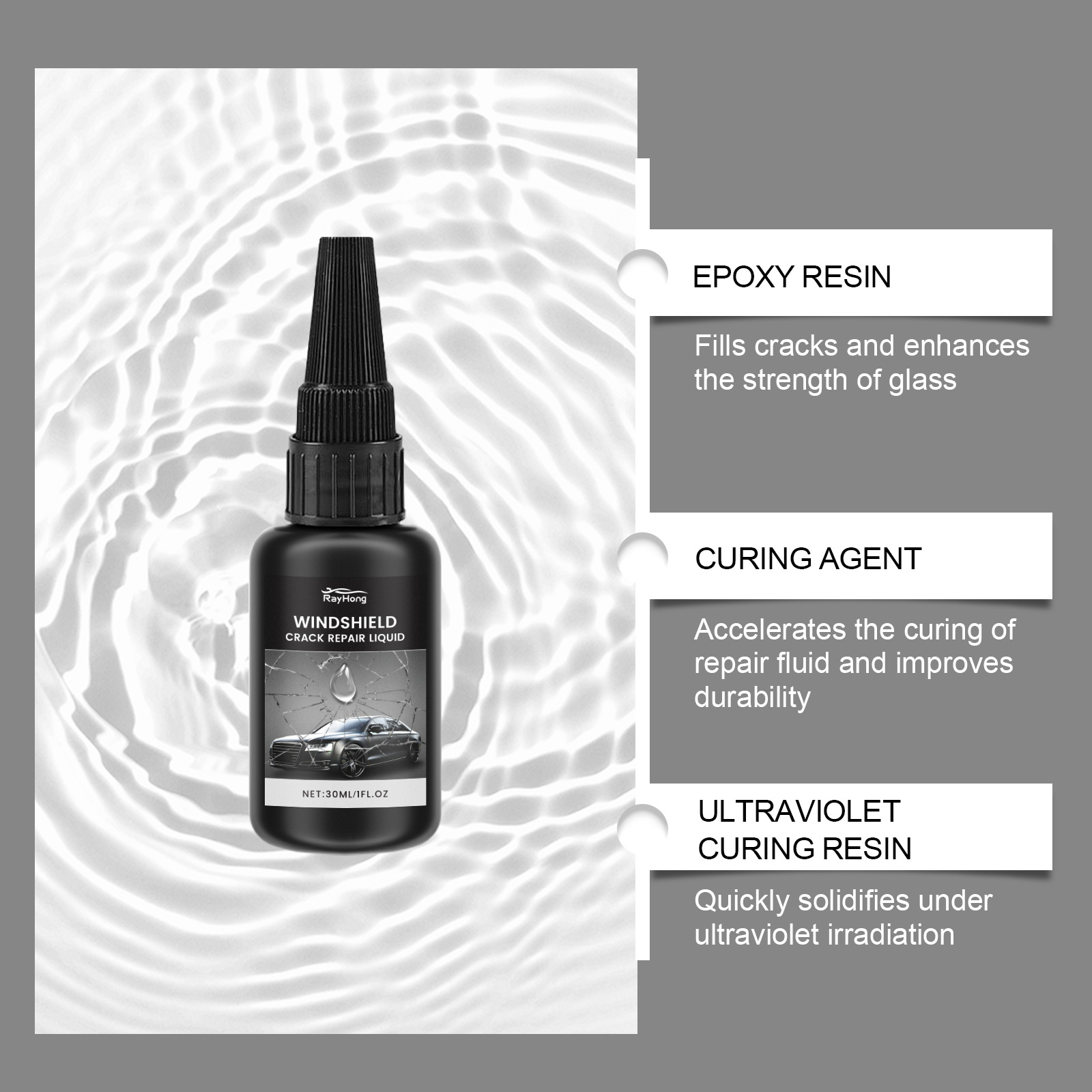 Kit Perbaikan Kaca Depan Mobil - Liquid Uv Glue Kit ulasan dan harga